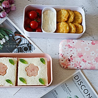 #monbento为减脂季撑腰#樱花三明治踏春便当的做法图解17