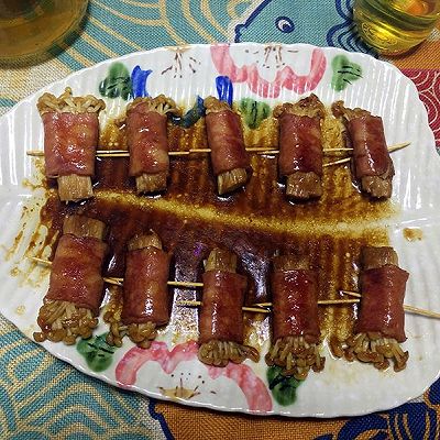 培根金针菇