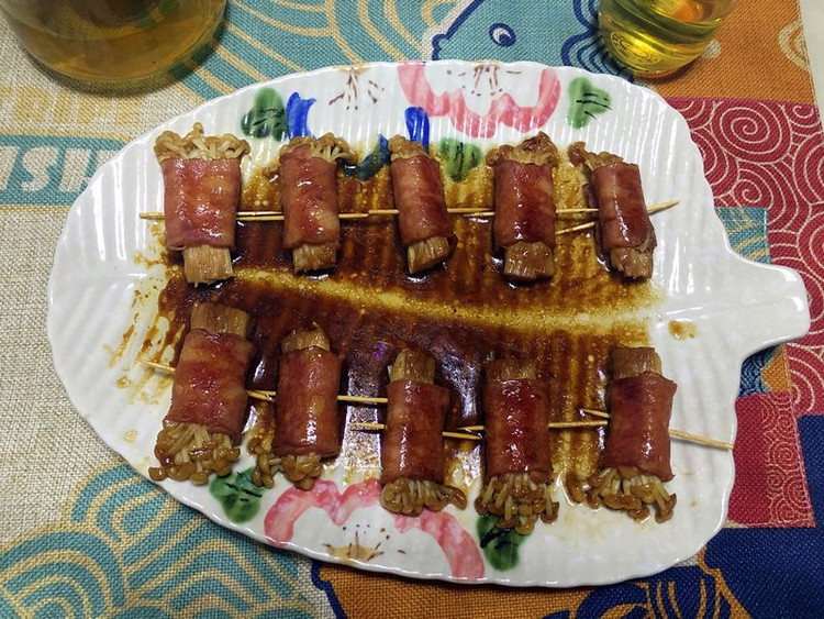 培根金针菇的做法