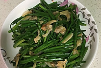 韭菜苔炒蚬子的做法