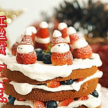 草莓红丝绒蛋糕