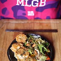 薄荷虾饼佐油醋汁沙拉的做法图解13