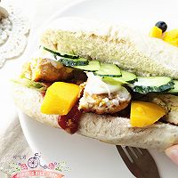 香芒鸡肉汉堡的做法图解24