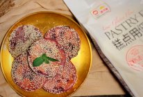 #爱好组-低筋复赛#芝麻紫薯饼的做法
