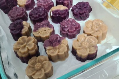 紫薯芋头糕