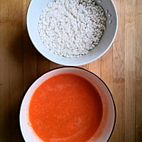 工作餐—胡萝卜汁羊肉焖饭的做法图解1