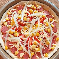 #黄河路美食#香肠披萨的做法图解6