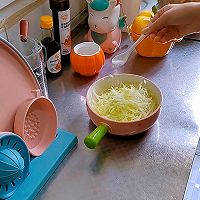 萝卜丝蛋饼【辅食】的做法图解2