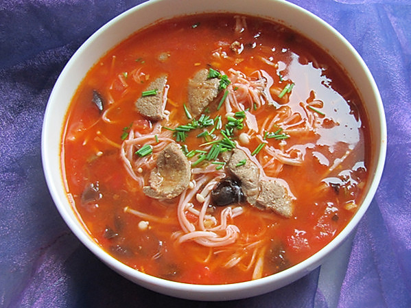 番茄猪肝汤的做法