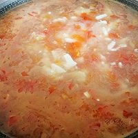 蛋花茄香豆腐汤的做法图解3