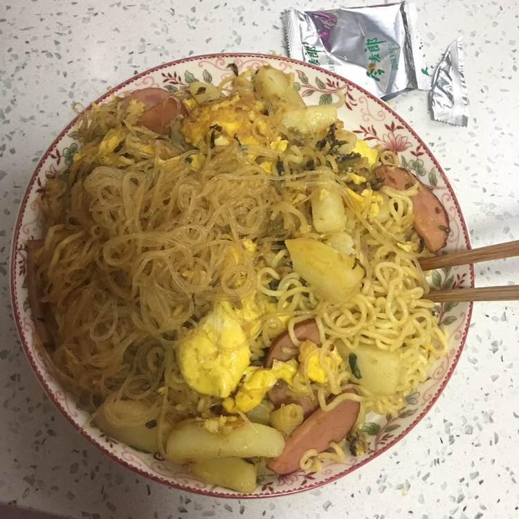 炒方便面的做法