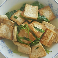 菠菜炖豆腐的做法图解4