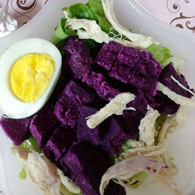 鸡胸肉紫薯沙拉