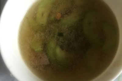 猪肝丝瓜汤