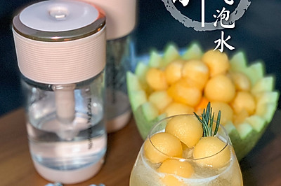 夏日蜜瓜气泡水