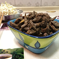 孜然炒肉夹馍的做法图解4
