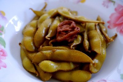 话梅煮毛豆