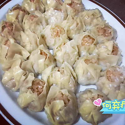 小烧麦（简易馄饨皮版）