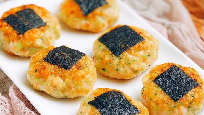 时蔬鲜虾饼
