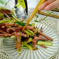 #夏日餐桌降温企划#凉拌黄瓜牛肉条的做法图解9