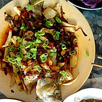 鲜蒸鲈鱼杏鲍菇的做法图解1