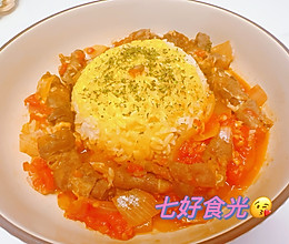 好吃到停不下来的~~火山拌饭的做法