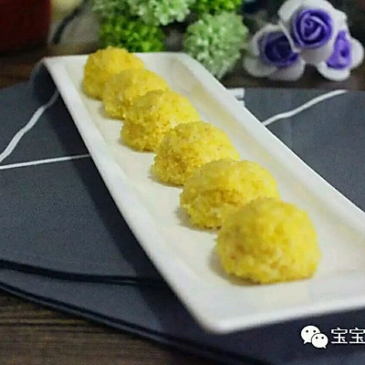 小米蒸虾仁豆腐