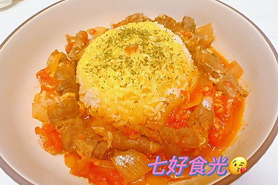 好吃到停不下来的~~火山拌饭