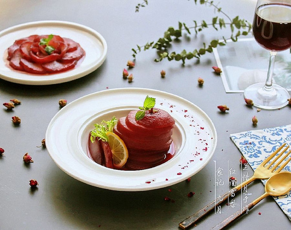 浪漫甜品——【红酒雪梨】
