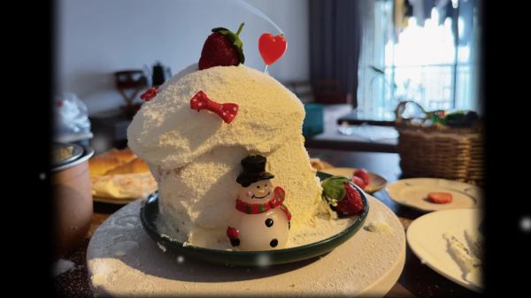 圣诞雪屋蛋糕