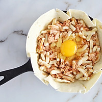 奶香金枪鱼芝士烘蛋饼的做法图解7