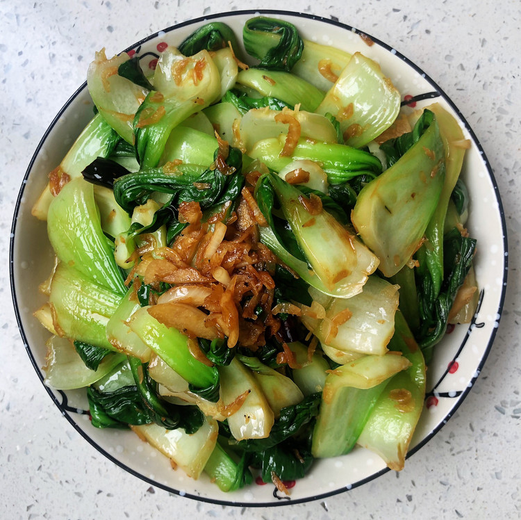 虾米烧油菜的做法