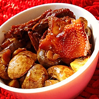 红烧鸡肉炖口蘑的做法图解5