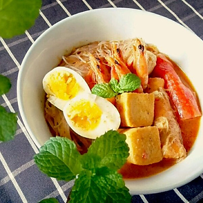 自制马来西亚叻沙Laksa