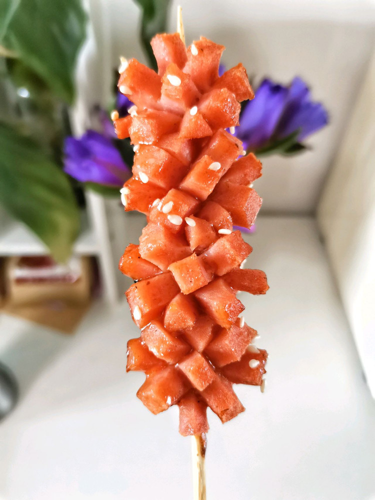 一点也不辣的甜辣桂花肠的做法