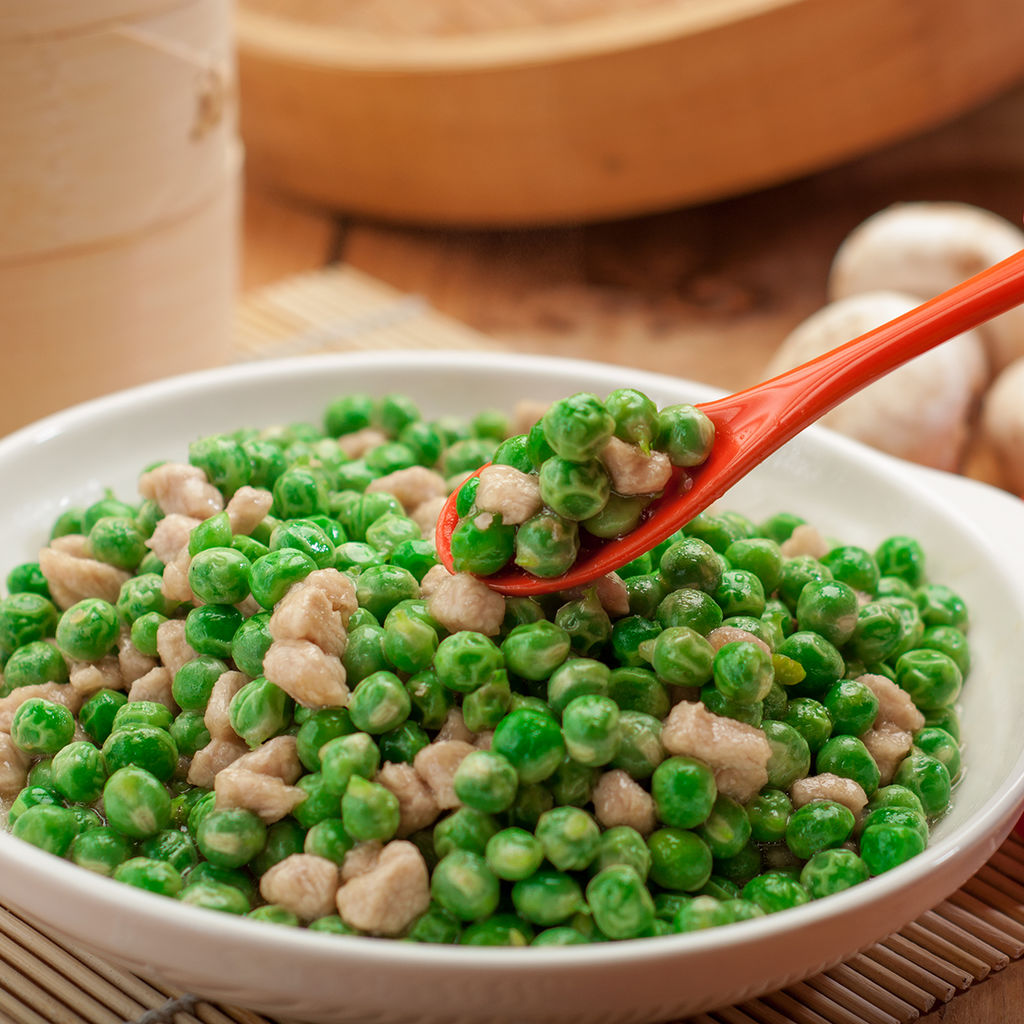 Stir fried diced pork with green beans