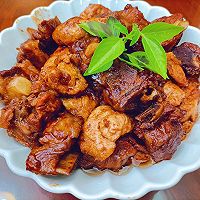 #米饭最强CP#酱香味十足排骨烧豆腐的做法图解8