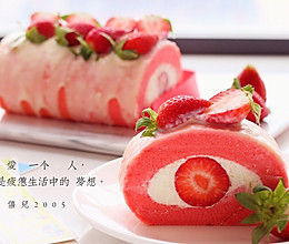 草莓味棉花糖蛋糕卷的做法