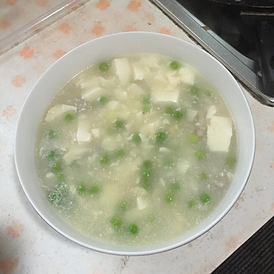 蚕豆肉丝豆腐羹