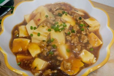 家常肉末豆腐