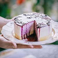 磅蛋糕底现煮蓝莓酱淋面慕斯蛋糕的做法图解30
