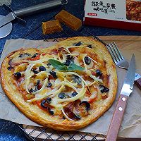 薄脆咖喱鸡肉披萨#安记咖喱慢享菜#的做法图解23