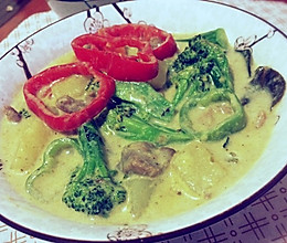 泰式绿咖喱鸡的做法