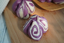 优雅的紫薯花卷的做法