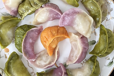 彩色饺子