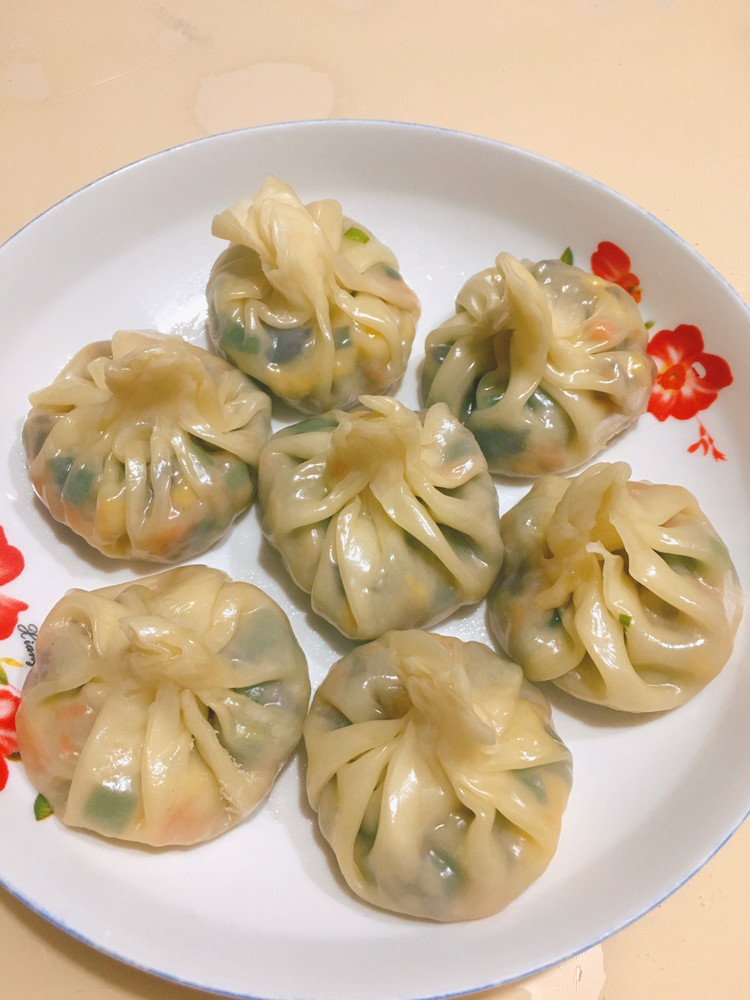 五彩蒸饺的做法