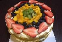 水果裸蛋糕（10寸）的做法