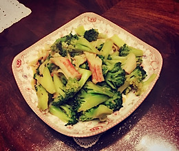 蟹棒西兰花的做法