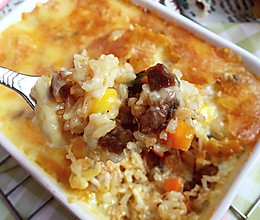 牛肉粒焗饭#我要上首页清爽家乡菜#的做法