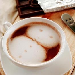 雪人巧克力咖啡